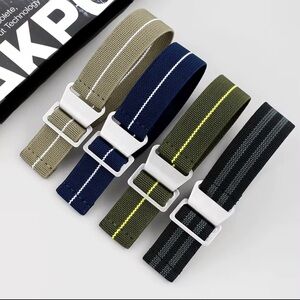✅Premium elastic nylon Parachute watch Strap Size 20mm